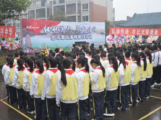 龍馬潭區(qū)舉行“我們的節(jié)日.清明”祭掃活動(dòng)(圖1)