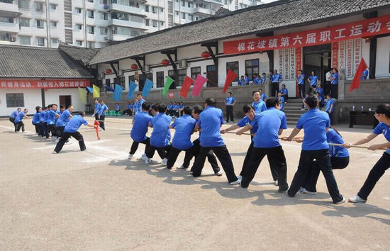 棉花坡鎮(zhèn)：舉辦職工運動會 獻禮建黨90周年(圖1)