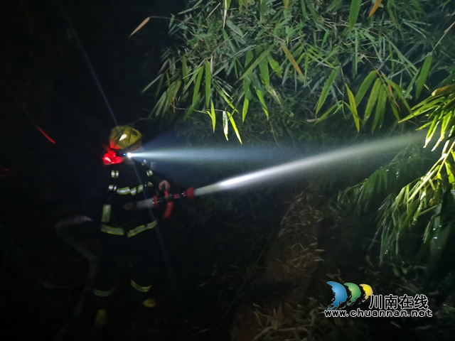 視頻||龍馬潭安寧一片竹林起火 瀘州消防火速救援(圖1)