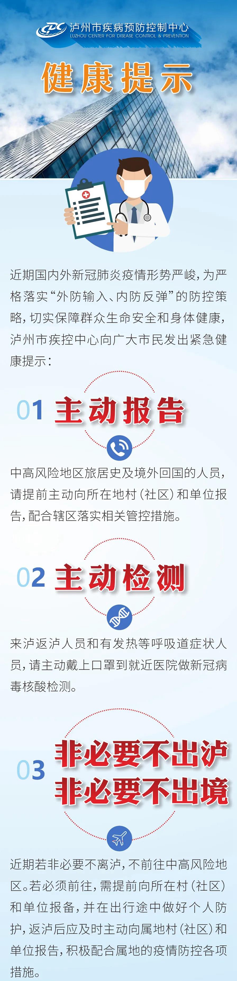 非必要不出瀘丨瀘州疾控最新提示：提倡就地過年，減少聚餐聚集(圖1)