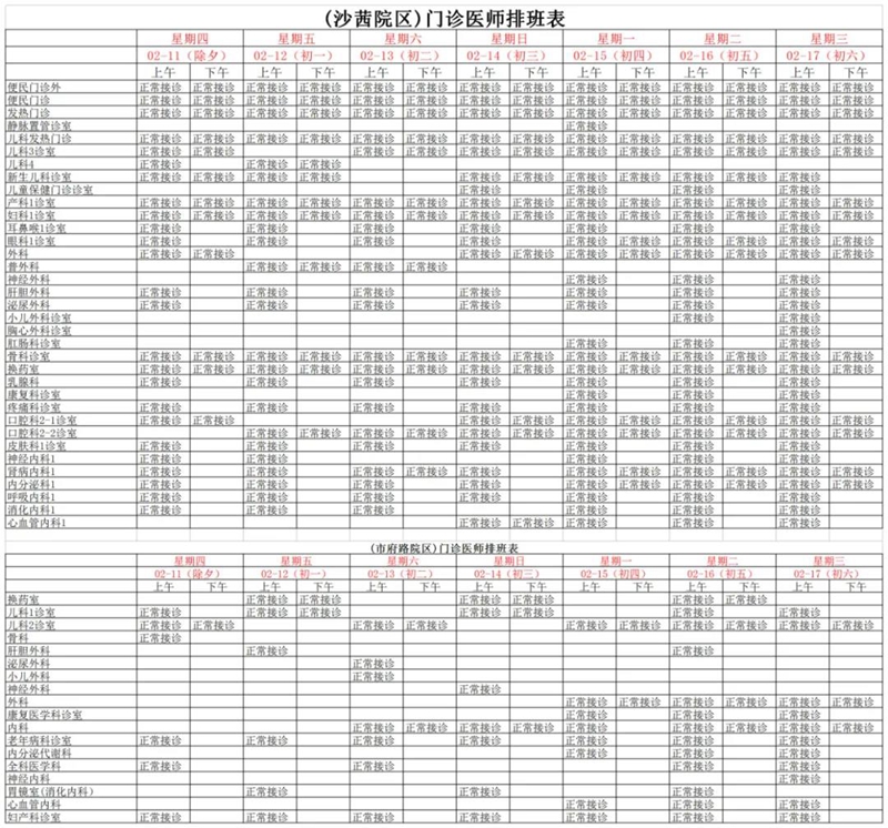 瀘州市人醫(yī)春節(jié)正常接診、核酸檢測(cè)正常進(jìn)行！(圖1)