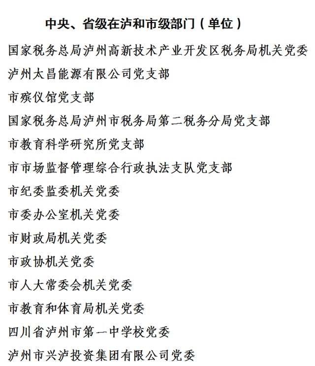 中共瀘州市委組織部關(guān)于全市“兩優(yōu)一先” 擬表彰對象的公示(圖18)