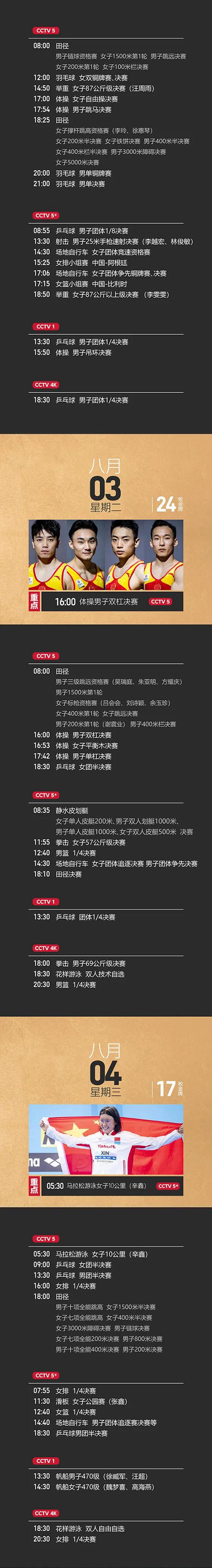 東京奧運(yùn)會(huì)最全觀賽指南來(lái)了！為瀘州籍運(yùn)動(dòng)員扎起！(圖8)